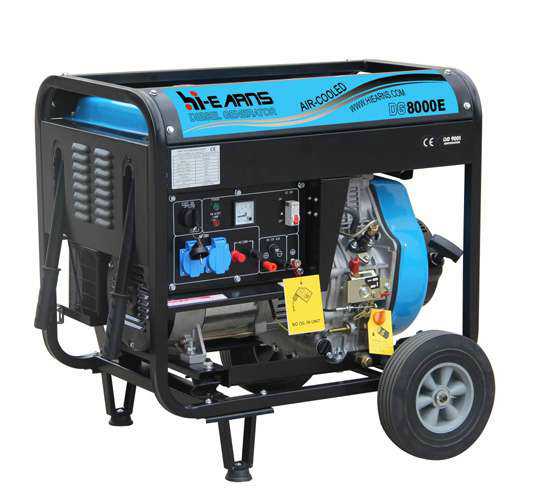 How does an air cooled diesel generator perform in hot climates