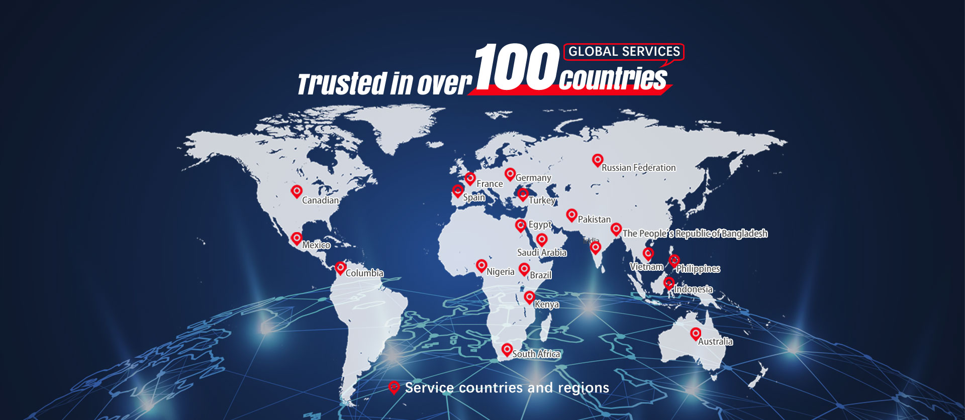 Trusted in over 100 countries