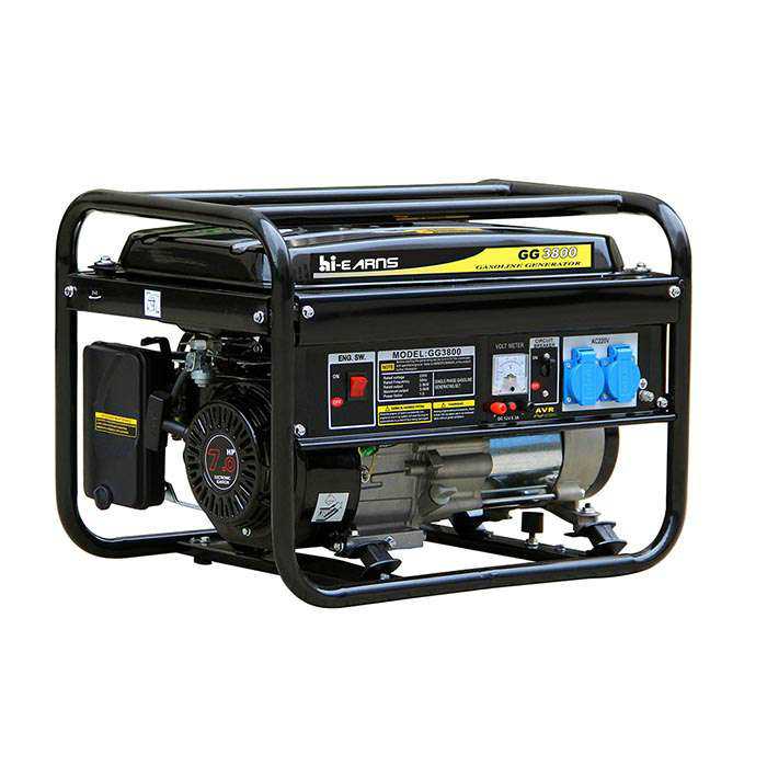 3KW open type 170F 6.5hp air cooled gasoline generator with european socket