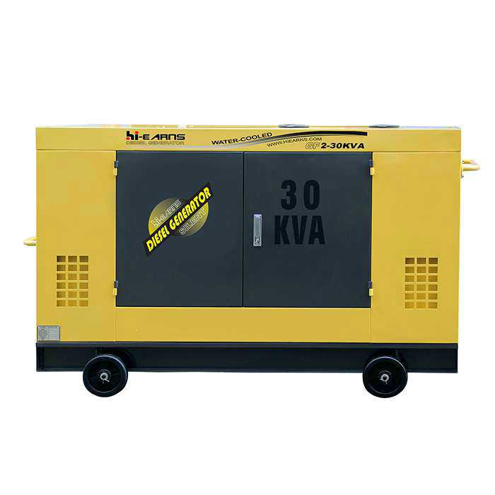 24KW three phase silent water cooled diesel generation price
