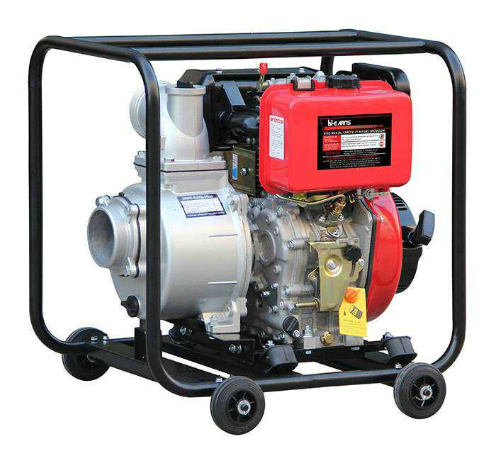 4 inch diesel power hand start pressure water  pump