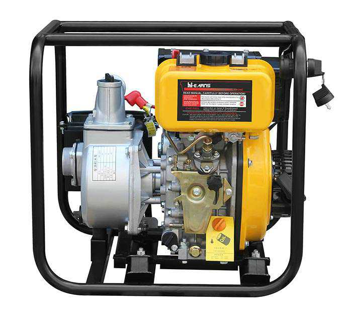 Portable air-cooled 2 inch diesel water pump electric start
