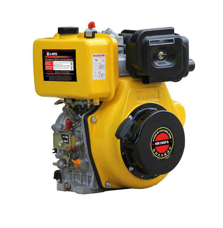 10hp yellow color small diesel engine 186FA