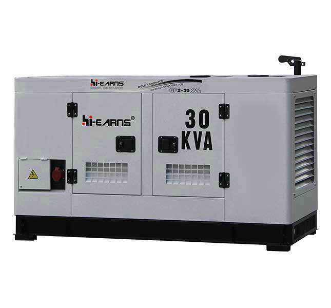 30KVA silent water cooled diesel generator