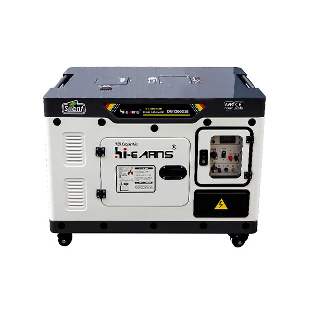 Generator diesel Hiearns 8KW, menggunakan mesin diesel satu silinder berpendingin udara HR1105