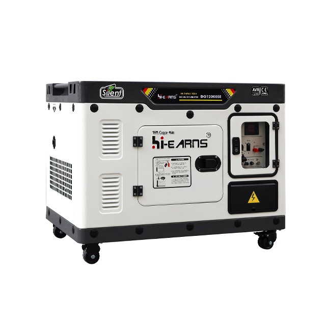 Generator diesel Hiearns 8KW, menggunakan mesin diesel satu silinder berpendingin udara HR1105