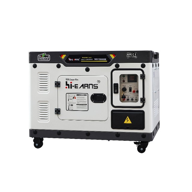 Generator diesel Hiearns 8KW, menggunakan mesin diesel satu silinder berpendingin udara HR1105